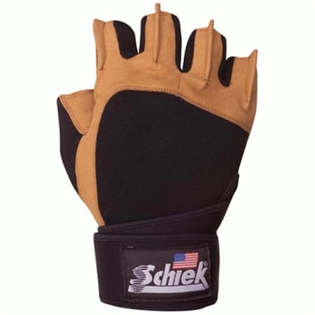 Schiek Sports Schiek Sport  Power Gel Lifting Glove with Wrist Wraps  XL SC455126